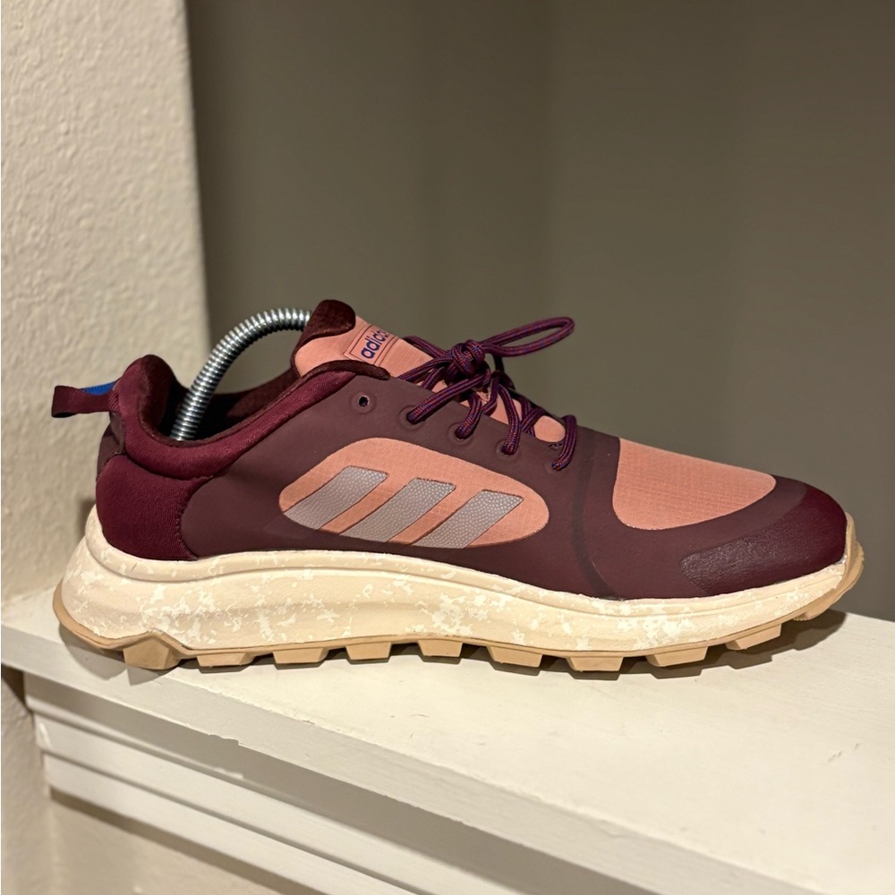 Adidas Response Trail X Running Shoe Sneakers EE9963 Pink Fabric Women’s Sz 10 - Picture 3 of 9